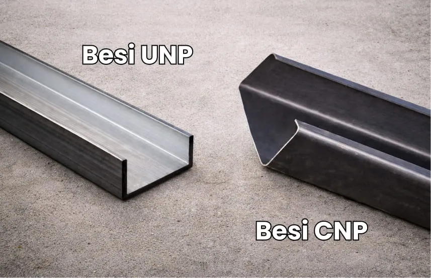 Perbedaan UNP Beam dengan CNP Channel
