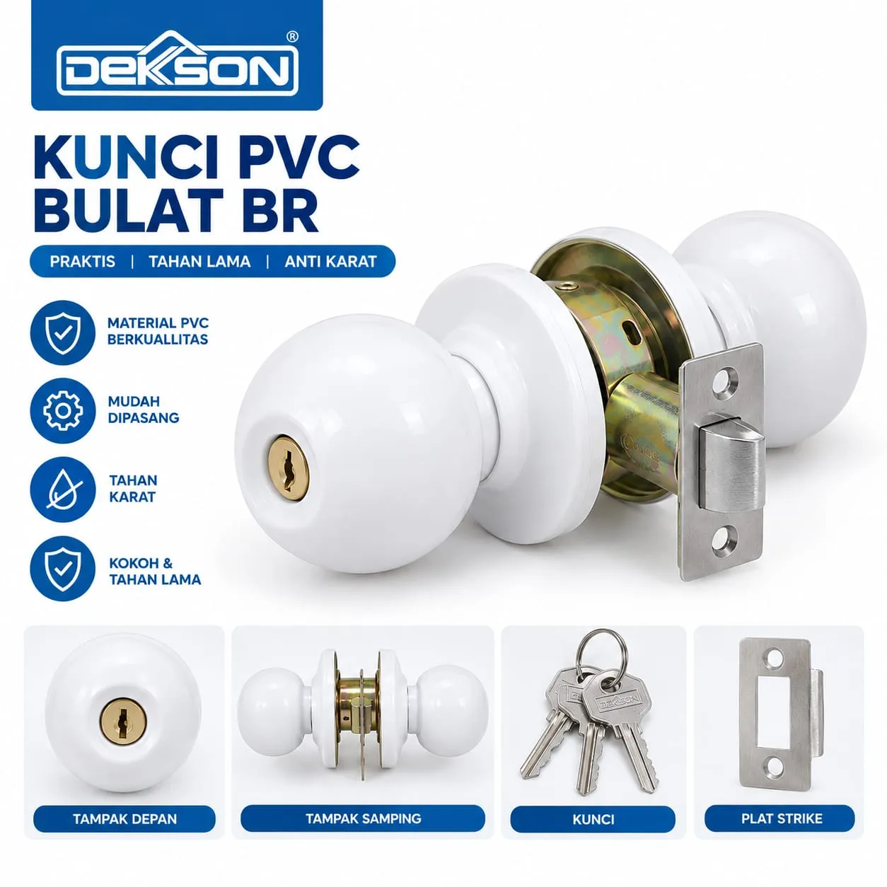 Kunci PVC Bulat BR